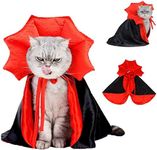 Dog Cape Costume - Pet Halloween Costumes Cat Vampire Cloak, Dog Witch Clothes for Small Medium Dogs Cats Puppy, Funny Dog Cosplay Dress Wizard Outfit, Dog Mantle Apparel for Halloween Party