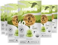 Lavazza ¡Tierra! for Planet Aluminum Capsules Compatible with Nespresso* Original Machines, Medium Espresso Roast, 100% Arabica (60 Capsules)