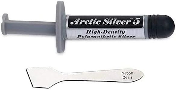 Arctic Silver 5 Thermal Cooling Compound Paste 3.5g High-Density Polysynthetic Silver (AS5 3.5G w/Tool)