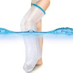 DOACT Cast Cover Waterproof Adult Leg for Shower Bath, Cast Protector Keep Cast Bandage Dry, Watertight Leg Cast Bag for Wound Foot Ankle Orthopedic Boot - Full Leg Size 41 Inches