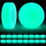 TeeFity 18 Pack Hockey Puck Glow in Dark, Ice Hockey Balls Light Up Green Hockey Pucks for Kids Adults Youth, Suitable for Floor Indoor Outdoor Game