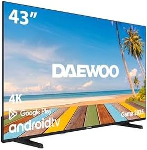 Daewoo 43DM60UA - Android TV 43 Pulgadas 4K HDR, Dolby Vision & Dolby Atmos, Chromecast Built In, Bluetooth, Compatible con Google Assistant