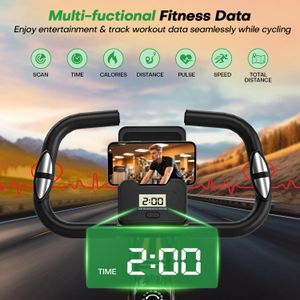 Folding Exercise Bike – 16-Level Adjustable Resistance