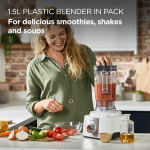 Kenwood Food Processor with 9 Attachments – White