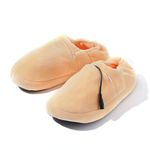 Kissybride Heated Slippers, Soft Velvet USB Thermostatic Heated Slippers Shoes for Men & Women (Orange)