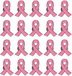 20PCS Official Breast Cancer Awareness Lapel Pins Hope Pink Ribbon Lapel Pins by CSPRING