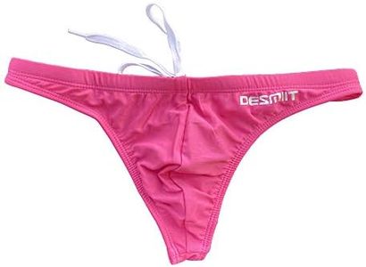 GOGOHOT Mens Fashion Swim Bikini Thongs Swimwear, Pink, Medium