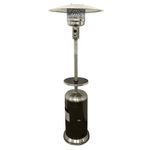 AZ Patio Heaters HLDS01-SSHGT Tall Stainless Steel Patio Heater with Table, 87-Inch, Hammered Bronze