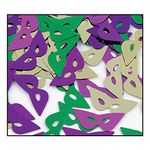 Beistle 50706-GGP Gras Masks Fanci-Fetti Mardi