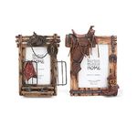 Set of 2 Horse & Western Themed Picture Frame