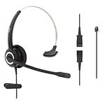 RJ9 Corded Office Headset HD Voice 