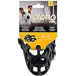 ZEUS Alpha TPR Muzzle for Small Dogs, Comfort Fit Design Prevents Biting, Barking and Chewing, Black