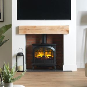 Dimplex Electric Stove Heater, Black – Leckford Freestanding Fireplace