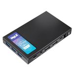 Mini PC Fanless MeLE Quieter3C N5105 8GB LPDDR4x 128GB eMMC Windows 11 Pro, USB-C Mini Computer Dual HDMI 4K 2.4G/5GHz WiFi BT5.1 Micro PC Support M.2 SSD Gigabit Ethernet on Business IoT Office Home