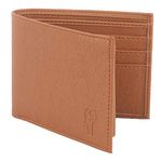 SAMTROH Men's PU Leather Wallet, Tan