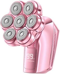 Electric Razors for Women Legs, 7D Floating Head Electric Shaver | IPX8 Waterproof Wet Dry Hair Remover, 120 Mins Runtime, LED Display & Travel Lock for Legs, Face, Arms, Bikini Area