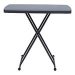 Charcoal : Iceberg 65491 Indestructible Too 1200 Series Resin Personal Folding Table 30 x 20 Charcoal