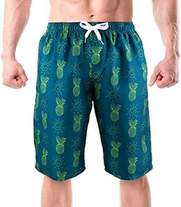 Srnede Mens Swim Trunks Swimming Trunks Swim Shorts Quick Dry 11 Inch with Mesh Lining Funny Swimwear Bathing Suits