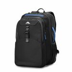 High Sierra Hi-Life 3-in-1 Convertible Wheeled Backpack-Removable Daypack, Stack-It Strap, Adjustable Handle, Black/Blue