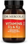 Dr. Mercola Vitamins D3 & K2, 90 Se