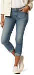 Signature by Levi Strauss & Co. Gold Women's Mid-Rise Slim Fit Capris (Available in Plus Size), Blue Ice, 14