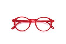 Reading Glasses - Brand B+D - Loop Readers - Material Frame and Temple: PC soft touch - Temples with flex - Red Color - +1.00