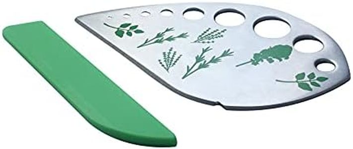 Herb Stripper Stainless Steel Kitchen Herb Leaf Stripping Tool Kitchen Gadgets for Kale, Chard, Collard Greens, Thyme, Basil, Cilantro Tool (9 holes)