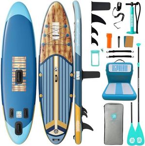 Niphean Inflatable Stand Up Paddle Board with SUP Accessories,Navy Blue