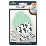 Itzy Ritzy Silicone Teething Mitt & Soothing Infant Teething Mitten with Adjustable Strap, Crinkle Sound and Textured Silicone to Soothe Sore and Swollen Gums, Cactus