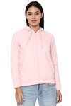 Allen Solly Women's Regular Polyester Blend Hooded Neck Sweatshirt (AHSTCRGP646052-XL_Pink_XL)