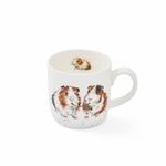 Royal Worcester Wrendale Designs Lettuce be Friends Mug | 11 Ounce Coffee Mug with Guinea Pig Design for Tea, Coffee and Hot Cocoa | Made from Fine Bone China | Microwave and Dishwasher Safe