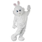 Bristol Novelty AC894 Bunny Mascot Costume set | White, Medium