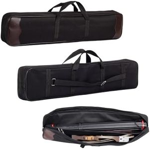 SPG Takedown Recurve Bow Case - Double Layer Archery Bag to Storage Bow and Arrow, Portable Outdoor Archery Bow Case Soft for Adult and Youth Takedown Recurve Bow (Black-Type A)