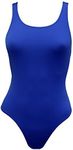 Adoretex Girls/Women's Athletic Raceback Swimsiut, One Piece Training Swimwear, Bathing Suit FP002 Royal-Polyester 28