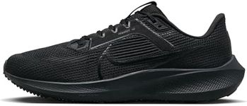 NIKE Men's AIR Zoom Pegasus 40 Sneaker, Black/Black-Anthracite, 9 UK