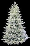 holidaystuff 6 Foot Snow Angel Green Spruce Flocked Artificial Christmas Tree (6ft Pre-lit)