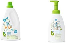 Babyganics Fragrance-Free Baby Laundry Detergent + Baby Shampoo + Baby Body Wash Bundle