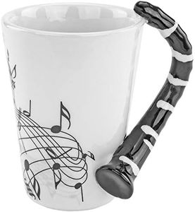 Fairly Odd Novelties Clarinet Novelty Musician Mug, 1 Count (Pack of 1), White