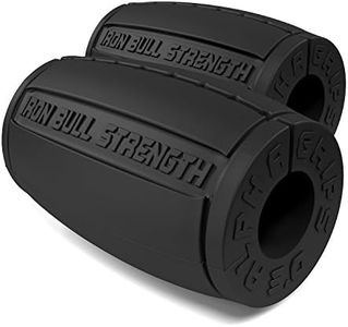 Alpha Grips 3.0 - Extreme Arm Blaster - Best Dumbbell and Barbell Thick Bar Adapter (Black)