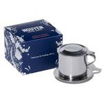 Nguyen Coffee Supply - Original Phin Filter: Stainless Steel 4oz Chamber 3.25 inch plate Diameter, Perfect Cup of Phin Drip Coffee in 5 minutes [4 oz]