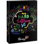 Bic My Hand Lettering Set, Contains BIC Intensity Fine (0.4 mm), Medium (0.7 mm), Dual Tip (Fine and Brush) Felt Pens and Calligraphy Sheets, Set of 44