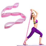 Stretching Strap with Loops, Abeillo Elastic Yoga Straps for Stretching Equipment, Stretch Band for Physical Therapy, Pilates, Yoga, Dance, Gymnastics Exercise and Flexibility