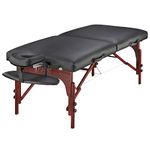 Master Massage 10017 Montclair Portable Massage Lash Beauty Salon Spa Table Tatto Bed Physical Therapy Couch, Black, 71cm