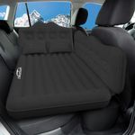 DikaSun Air Mattress for Car SUV Inflatable Truck Car Camping Back Seat Car Bed Sleeping Cushion with Air Pump for Car 2 Pillows (Black)