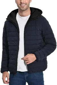 Pioneer Camp Men's Winter Puffer Jacket Sherpa Lined Hooded Water Resistant Midweight Warm Insulated Quilted Down Coat Parka