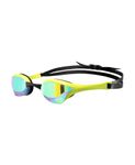ARENA Unisex Cobra Ultra Swipe Racing Swim Goggles for Men and Women Swipe Anti-Fog Technology Polycarbonate Mirror Lens, Emerald/Cyber Lime