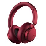 Urbanista Miami Ruby Red Hybrid Active Noise Cancelling Bluetooth Wireless Over Ear Headphones with Mic Premium, Upto 50 Hours Playtime