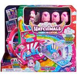 HATCHIMALS CollEGGtibles, Transforming Rainbow-cation Camper Toy Car with 6 Exclusive Characters, 10 Accessories, Kids’ Toys for Girls Ages 5 and Up