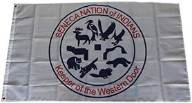 Aihccy Seneca Nation Native American Indian Tribe Keeper of Western Banner Flag 3X5 Feet Man Cave