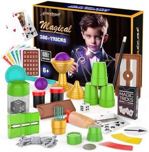 AEROQUEST Magic Kit for Kids, 300+ Magic Tricks Perfect Toy for Boys and Girls, Magic Wand Magician Set with Instruction Manual and Video for Beginners Ages 6 7 8 9 10 11 12 Years Old